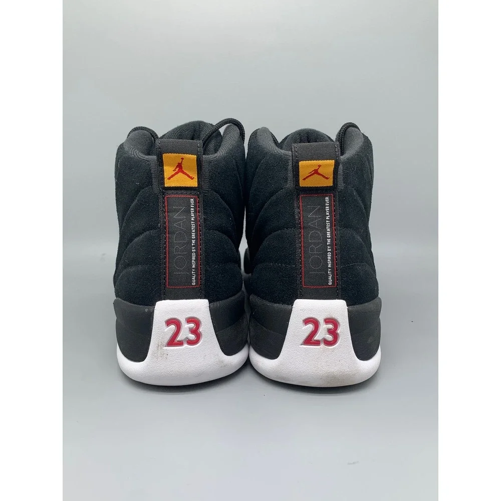 Jordan 12 Retro Black Gold Reverse Taxi Basketball Shoes 130690-017 Men's Sz 10